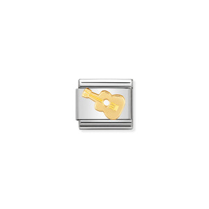 COMPOSABLE CLASSIC MUSIC IN STAINLESS STEEL WITH 18K GOLD GUITAR