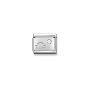 COMPOSABLE CLASSIC ZODIAC STAINLESS STEEL, CUBIC ZIRCONIA AND 925 STERLING SILVER LIBRA