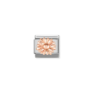 COMPOSABLE CLASSIC RELIEF SYMBOLS STAINLESS STEEL AND 9K ROSE GOLD DAISY