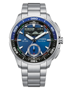 Citizen Promaster Marine WaveTracker Eco-Drive Yacht Timer 42 mm Blue Dial Bracelet Watch [JV3006-50L]