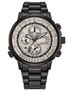 Citizen Promaster Navihawk A-T Atomic Timekeeping 41 mm Silver-Tone Dial Bracelet Watch [AT8304-57A]