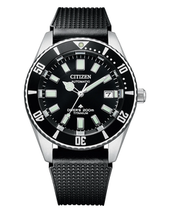 Citizen Promaster Mechanical Diver 200M Fujitsubo Automatic Black Dial Super Titanium™ 41 mm Strap [NB6021-17E]