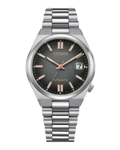 Citizen TSUYOSA 37 mm Time Slip Limited Edition Black Fumé Dial, Bracelet [NJ0200-50E]