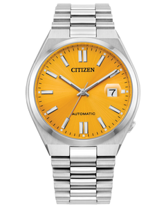 Citizen TSUYOSA Automatic 40 mm Yellow Sunray Dial Stainless Steel Bracelet [NJ0150-56Z]