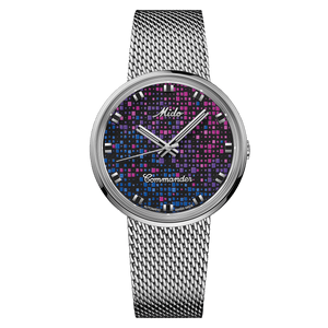 Mido Commander 1959 Pixel Dial Automatic Milanese Bracelet 37 mm [M8429.4.N7.11]