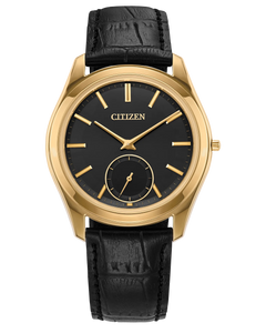 Citizen Eco-Drive One Ultra-Thin Black Dial Crocodile Strap 36.6 mm [AQ5022-02E]