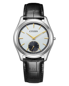 Citizen Eco-Drive One Ultra-Thin White Dial Crocodile Strap 36.6 mm [AQ5010-01A]