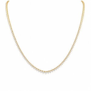 VERA Signature Riviera Diamond Necklace 2.70 CT, 14K Yellow Gold 