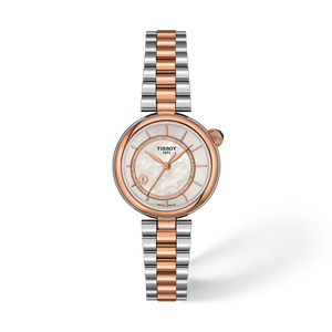 Tissot Désir Automatic 28 mm White Mother-of-Pearl Dial Two-Tone Steel & Rose Gold PVD Bracelet [T152.207.22.111.00]