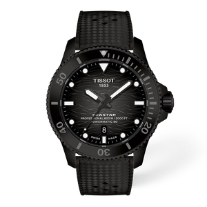 Tissot Seastar 2000 Professional Powermatic 80 44 mm Black Gradient Dial Black PVD Case Rubber Strap [T120.907.37.051.00]