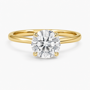 VERA Diamonds 2.05 Carat Round Brilliant Hidden Halo Lab-Created Diamond Engagement Ring in 14K Yellow Gold [510072725]