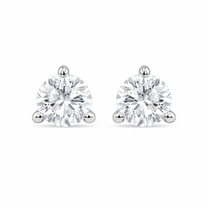 VERA Signature 1.46 Carat Lab-Grown Diamond Martini Stud Earrings 14K White Gold
