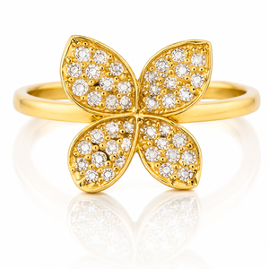 VERA Florian™ Diamond Ring | 14K Yellow Gold | 0.41 CT Lab Grown Diamonds
