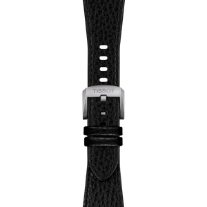 Tissot Official Black PRX 40 mm Leather Strap with Steel Endpieces [T852.050.989]