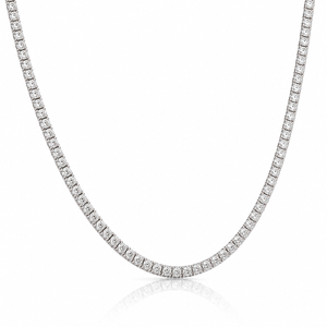 VERA Diamonds Radiance 10.50 Carat Lab-Grown Diamond Tennis Necklace 14K White Gold 16"