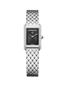 Baume & Mercier Hampton XS Quartz Black Dial Diamond-Set Case [M0A10862]