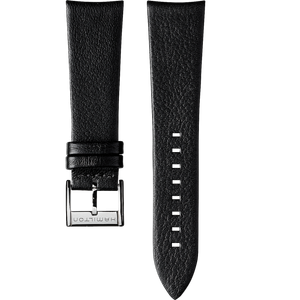 Hamilton H6003871021 22mm black goat leather strap with stainless steel pin buckle

