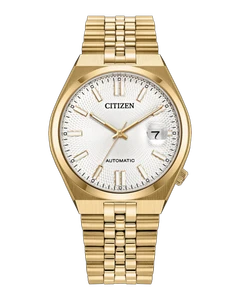 Citizen Tsuyosa 60 37 mm Silver Dial Gold-Tone Bracelet [NK0032-56A]