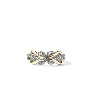 John Hardy Infinite Love Knot Ring 14K Yellow Gold & Sterling Silver 8.1 mm [RZZ97351]