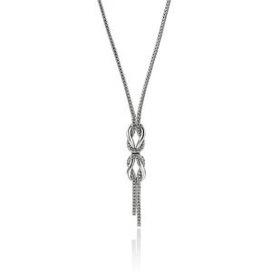 John Hardy Infinite Love Knot Necklace Sterling Silver 16–18 in. [NB97326]
