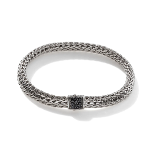 JOHN HARDY: Icon Bracelet, Sterling Silver, Gemstones (Black Sapphire), 6.5MM JOHN HARDY: Icon Bracelet, Sterling Silver, Gemstones (Black Sapphire), 6.5MM