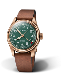 Oris Big Crown Bronze Pointer Date 80th Anniversary Edition 40 mm Green Dial – Front View – 01-754-7741-3167-07-5-20-58BR Oris Big Crown Bronze Pointer Date 80th Anniversary Edition 40 mm Green Dial – Front View – 01-754-7741-3167-07-5-20-58BR