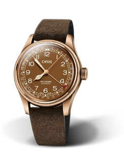 ORIS BIG CROWN POINTER DATE BRONZE - BROWN DIAL MODEL # 01 754 7741 3166-07 5 20 74BR ORIS BIG CROWN POINTER DATE BRONZE - BROWN DIAL MODEL # 01 754 7741 3166-07 5 20 74BR