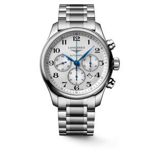Longines Master Collection Silver Barleycorn Dial Stainless Steel Bracelet Automatic Chronograph 44 mm [L2.859.4.78.6]