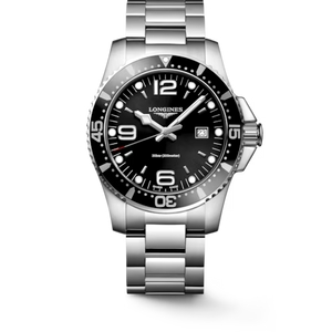 Longines HydroConquest 44 mm Quartz Black Dial Stainless Steel [L3.840.4.56.6]