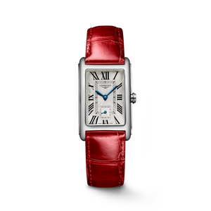 Longines DolceVita Quartz Black Flinqué Dial Red Alligator Strap 23.30 × 37 mm [L5.512.4.71.5]