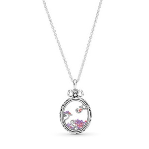 PANDORA Rose Regal Key Necklace in White