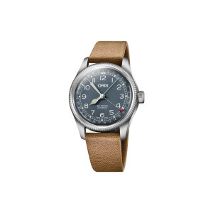 Oris Big Crown Pointer Date – 40 mm Blue Dial | Brown Leather Strap | [01 754 7785 4065-07 6 20 10]