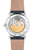 Frédérique Constant FC-335MCNW4P26 blue dial rear view showing exhibition caseback and FC-335 Calibre Caliber Swiss Automatic movement