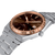 Tissot PRX Powermatic 80 T931.407.41.291.00 brown sun-ray dial close-up