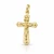 Yellow Gold Openwork Crucifix Pendant 25 mm – 10K, 14K or 18K [N1125]