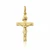 Yellow Gold Crucifix Pendant 20 mm – 10K, 14K or 18K [N1111]