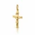 Yellow Gold Crucifix Pendant 20 mm – 10K, 14K or 18K [N1111]