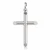 White Gold Cylindrical Cross Pendant 31 mm – 10K, 14K or 18K [N1430]