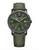 Baume & Mercier Classima Quartz 42 mm Green Sun-Satin Dial Steel-ADLC Case Fabric Strap (10766)