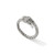 Side view of Spear silver ring showing coiled design and diamond detail RBP986802DI Side view of Spear silver ring showing coiled design and diamond detail RBP986802DI