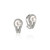 JOHN HARDY: Surf Earrings, Sterling Silver, Diamonds, Pearl | EBP895042DI JOHN HARDY: Surf Earrings, Sterling Silver, Diamonds, Pearl | EBP895042DI