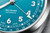 Close-up of Oris Big Crown Pointer Date 40 mm showing blue dial and pointer-date hand – 01-754-7798-4065-07-8-20-06