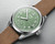 Close-up of Oris Big Crown Pointer Date Calibre 403 showing pointer-date hand and green dial – 01-403-7799-4067-07-6-20-09FC
