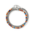 John Hardy Heishi Chain Wrap Bracelet – Sterling Silver with Hardstones (Lapis Lazuli, Turquoise, Orange Enamel) 4 MM [BUS9012551ORLPZTQ]