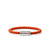 John Hardy Braided Orange Leather Bracelet 6mm Sterling Silver [BU98688OR]