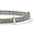 Close-up of John Hardy Icon Link Bracelet 6 mm showcasing flat-weave texture and gold accents – BUZZ98978