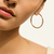 John Hardy JH Essential Flex Hoop Earrings, 14K Yellow Gold, 39 MM [EGG98924]