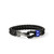 JOHN HARDY: Hook Clasp Double Bracelet, Leather, Dark Silver, 10MM | BU901241BRDBLBU