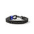 JOHN HARDY: Hook Clasp Double Bracelet, Leather, Dark Silver, 10MM | BU901241BRDBLBU
