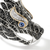 John Hardy Naga Saddle Ring – Gold & Silver with Diamonds 4 mm × 34 mm [RZS603354BLSBSPDI]